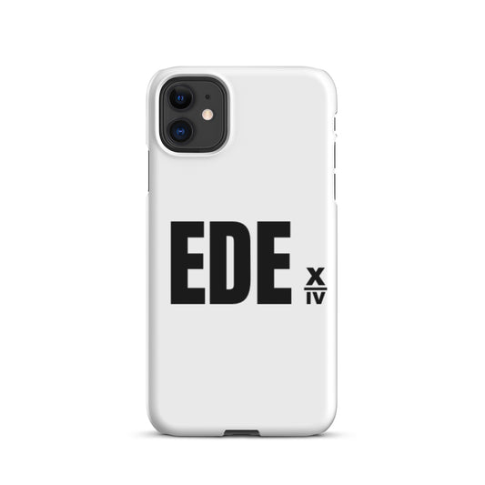 White “ EDE” Snap case for iPhone®